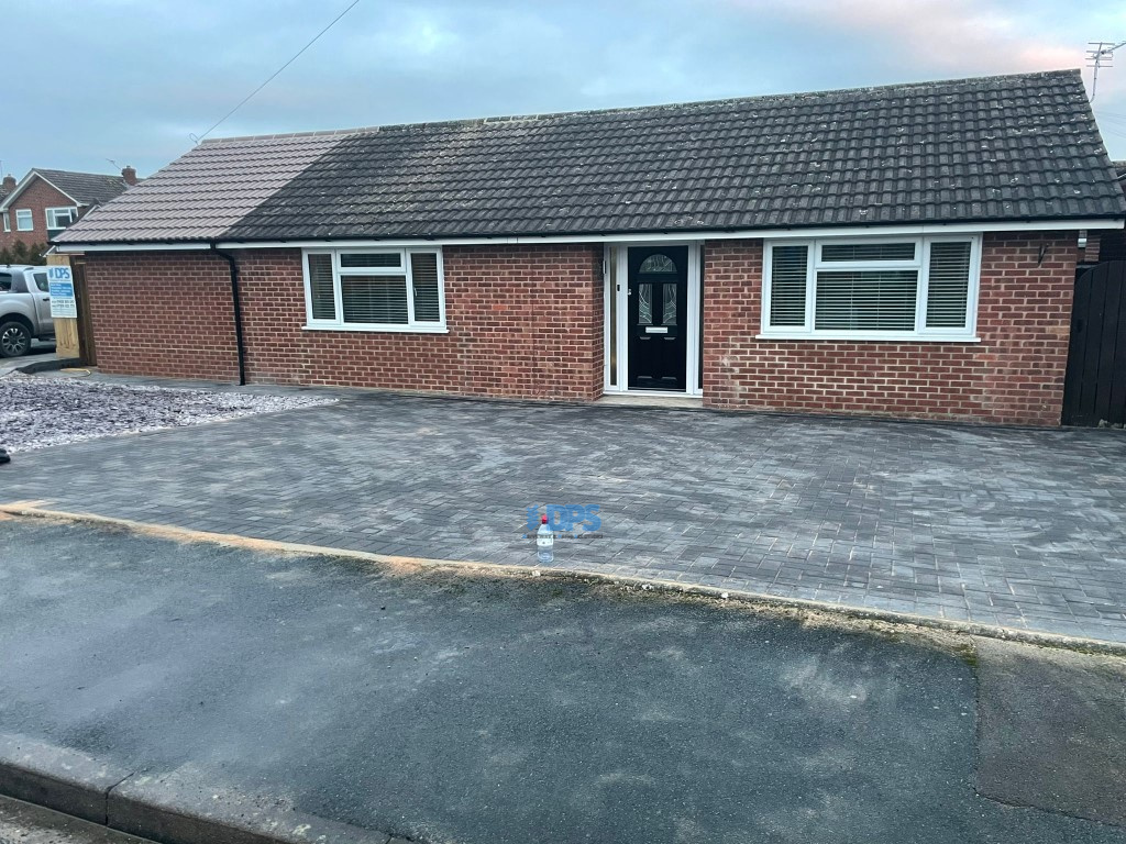 Block Paved Driveway with Slate Gravel Area in Churchdown, Gloucester